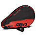 Чохол для ракетки Gewo Round Cover Wave з відділенням для м'ячів, чорно-червоний