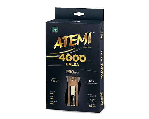 Ракетка для настільного тенісу Atemi 4000 PRO Balsa ECO-Line