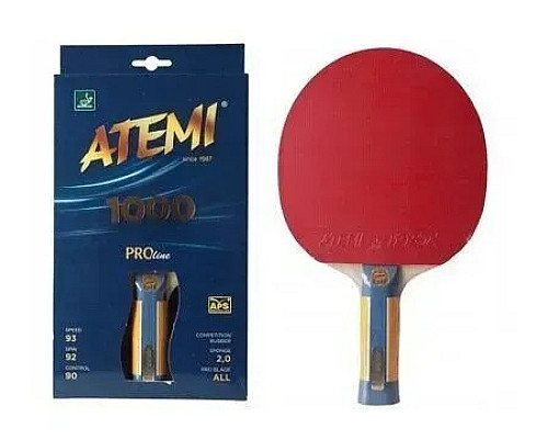 Ракетка для настільного тенісу Atemi 1000 Pro-Line, червона
