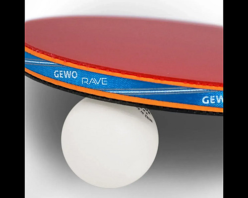 Ракетка для настільного тенісу Gewo Rave Junior FL, чорно-червона