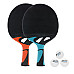 Набір для настільного тенісу Cornilleau Tacteo Duo Outdoor, чорний
