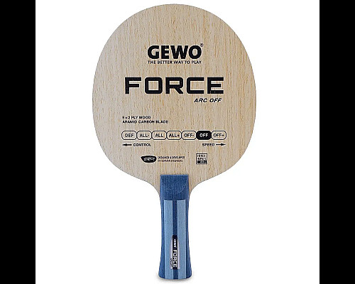 Ракетка для настільного тенісу Gewo Force ARC OFF, Inventus XT Pro 52.5 + 50.0, FL, бежевий