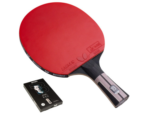 Ракетка для тенісу BUTTERFLY Timo Boll Specialist, чорно-червона
