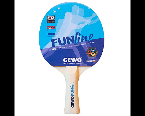 Набір для настільного тенісу Gewo Double-Fun 2 Bats 3 Balls, чорно-червоний