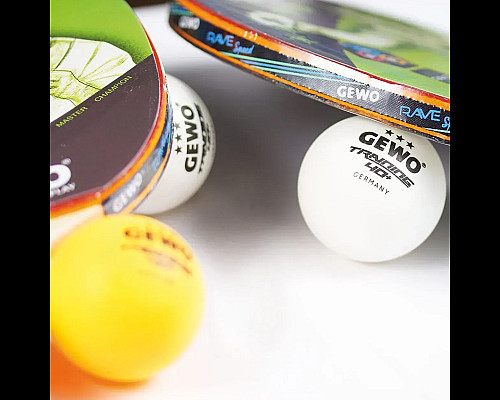 Набір для настільного тенісу Gewo Rave Speed 2 Bats 3 Balls, чорно-червоний