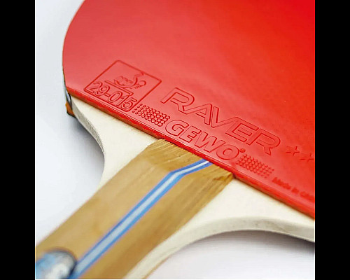 Набір для настільного тенісу Gewo Rave Speed 2 Bats 3 Balls, чорно-червоний