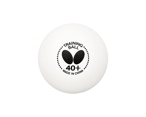 М'ячі для настільного тенісу BUTTERFLY TRAINING 6 шт, білі