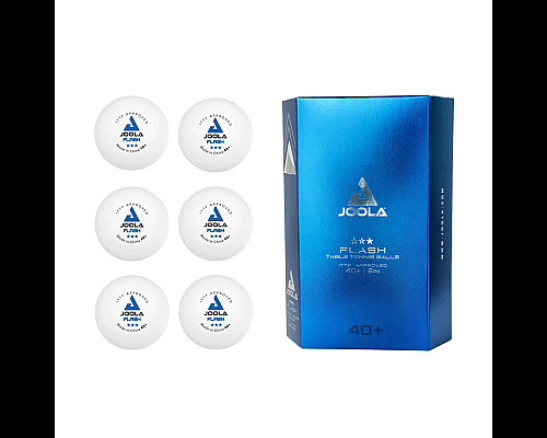 М'ячі для настільного тенісу Joola Flash 40+ 6 шт, білий