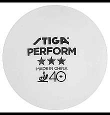 М'ячі для настільного тенісу Stiga Perform ABS 6 шт, білі