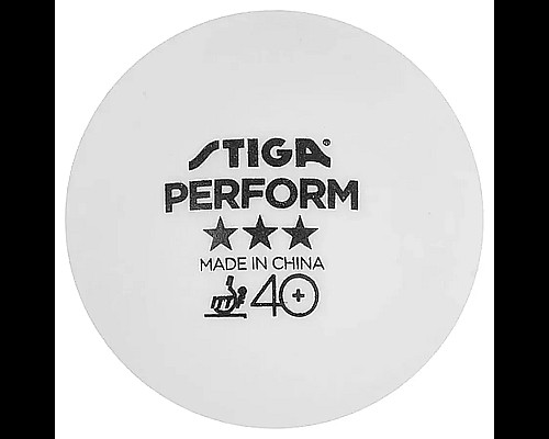 М'ячі для настільного тенісу Stiga Perform ABS 6 шт, білі