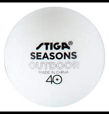 М'ячі для настільного тенісу Stiga Seasons, White 12 шт, білі