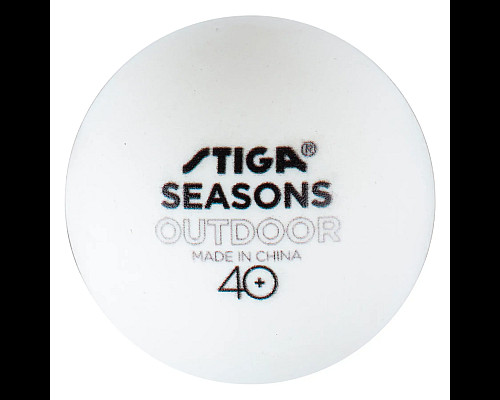 М'ячі для настільного тенісу Stiga Seasons, White 12 шт, білі