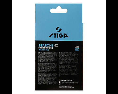 М'ячі для настільного тенісу Stiga Seasons, White 12 шт, білі