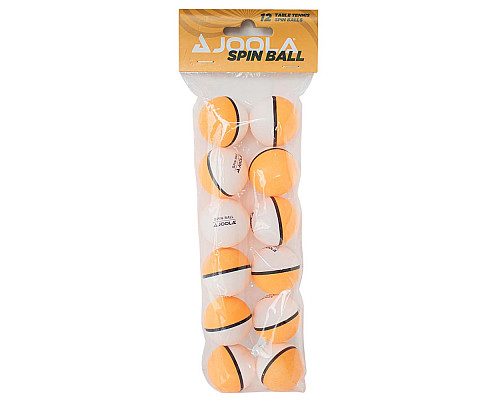 М'ячі для настільного тенісу Joola Spin Ball 12 шт, жовто-білі