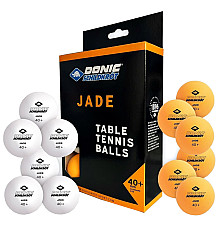 М'ячі для настільного тенісу SCHILDKROT Jade Poly 12 шт, помаранчево-білі
