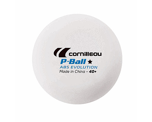 М'ячі для настільного тенісу Cornilleau P-BALL ABS EVOLUTION 1* 6 шт, білі