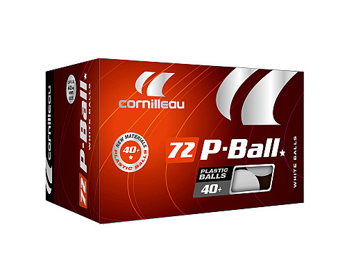 М'ячі для настільного тенісу Cornilleau P-BALLS 72 шт, білі