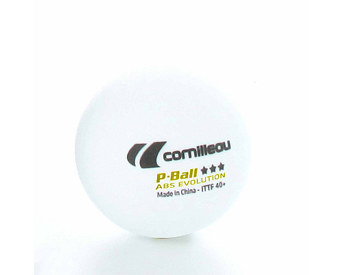 М'ячі для настільного тенісу Cornilleau P-Balls 3 шт, білі