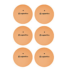 М'ячі для настільного тенісу inSPORTline Elisenda S1 6 шт, помаранчеві