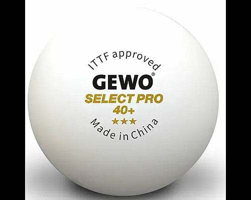 М'ячі для настільного тенісу Gewo Select Pro 40+ 6 шт, білі