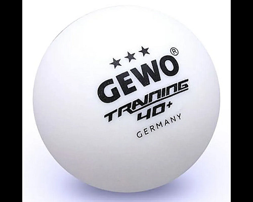 М'ячі для настільного тенісу Gewo Trainingsball 40+ 6 шт, білі