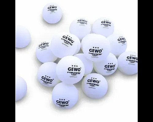 М'ячі для настільного тенісу Gewo Trainingsball 40+ 6 шт, білі