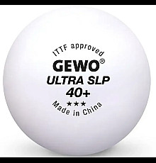 М'ячі для настільного тенісу Gewo Ultra SLP 40+ 6 шт, білі