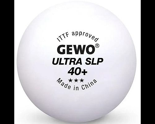 М'ячі для настільного тенісу Gewo Ultra SLP 40+ 6 шт, білі
