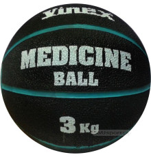 Медичний м'яч Vinex Rehabilitation 3 кг чорно-синій (VMB-L003 - 8476)