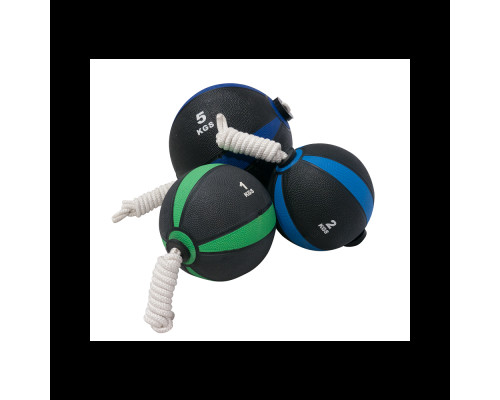 Медичний м'яч з мотузкою 10 кг Bauerfitness ACF-10410