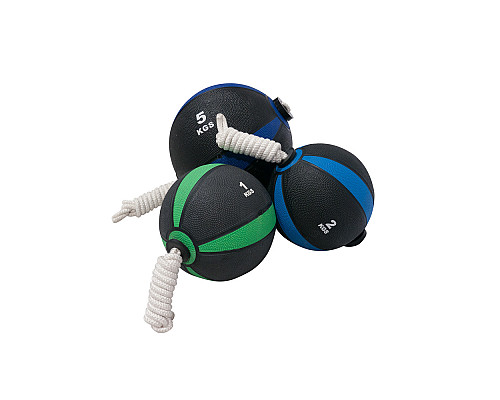 Медичний м'яч з мотузкою Bauerfitness ACF-1049 9 кг