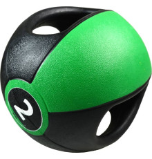 Медичний м'яч Pure2Improve з ручками, 2 кг, зелений