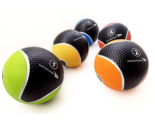 Медичний м'яч YakimaSport 2 кг, чорно-помаранчевий