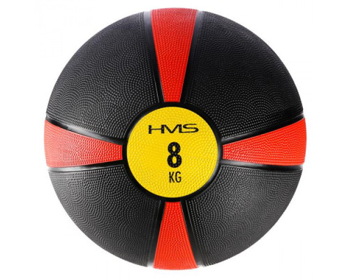 Медичний м'яч NK08 8 KG HMS - чорно-червоний