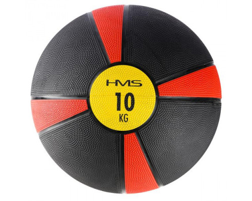 Медичний м'яч NK10 10 KG HMS - чорно-червоний