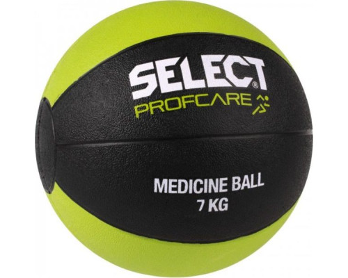 Медичний мяч SELECT MEDICINE BALL чорний/салатовий,  7кг (15737)