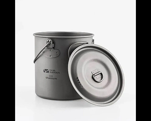Казанок титановий Mobi Garden NX20666032 1,25л, сірий
