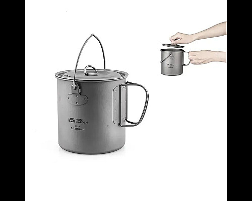 Казанок титановий Mobi Garden NX20666032 1,25л, сірий