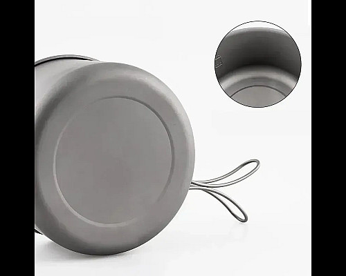 Казанок титановий Mobi Garden NX20666032 1,25л, сірий