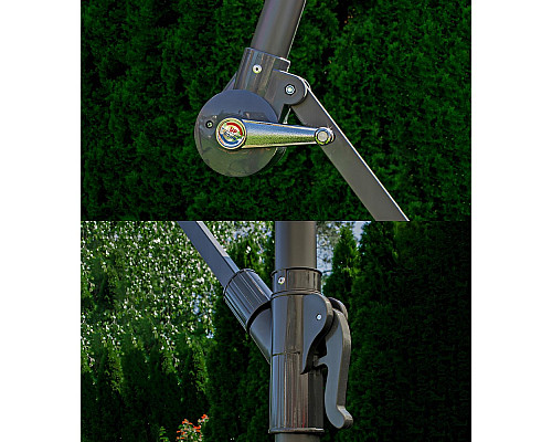 Парасоля садова з LED підсвіткою Bonro B-7012LP 3 м, 8 спиць, бежева Парасоля садова з LED підсвіткою Bonro B-7012LP 3 м, 8 спиць, бежева