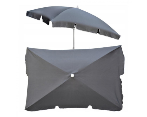 Парасолька садова Jumi Garden 200 х 130 см, сіра