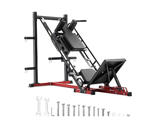 Жим ногами VEVOR HM1904, чорно-червоний