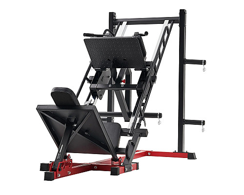 Жим ногами VEVOR HM1904, чорно-червоний