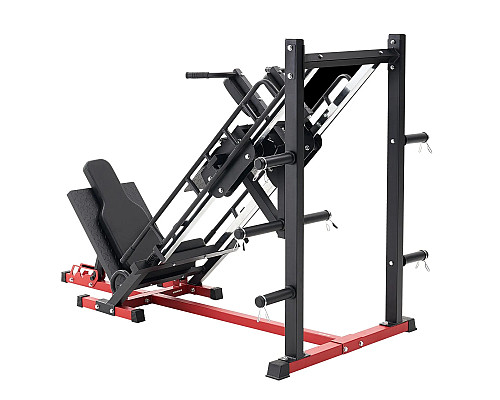 Жим ногами VEVOR HM1904, чорно-червоний