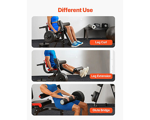 Жим ногами VEVOR UB2903A, чорно-червоний