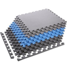 Один захисний килимок для фітнесу ONE FITNESS MP10 180 см x 180 см x 1 см різнокольоровий(чорний,синій,сірий)