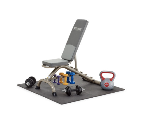 Килимок-пазл York Fitness FLOORGUARD 1,2см 4 частин Килимок-пазл York Fitness FLOORGUARD 1,2см 4 частин