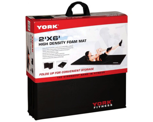 Мат гімнастичний York Fitness 5 см чорний