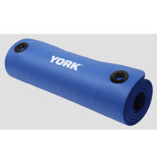 Килимок для фітнесу York Fitness NBR 1 см синій
