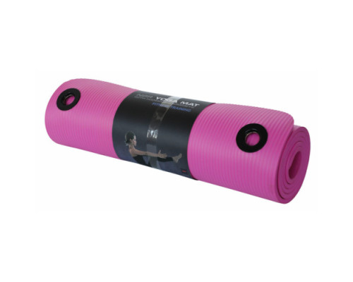 Килимок для фітнесу York Fitness NBR 1 см рожевий